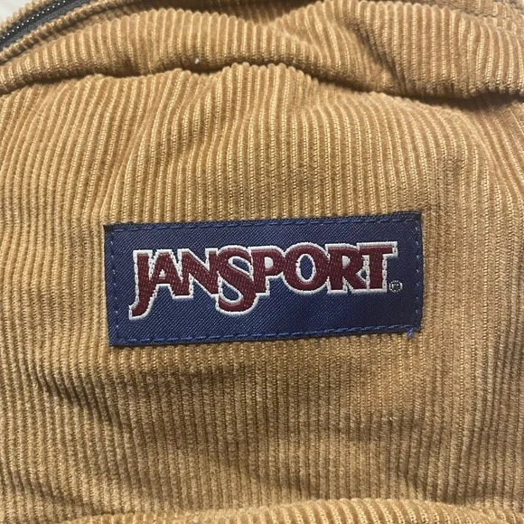 Vintage JanSport Half Pint Tan Corduroy Backpack - Picture 10 of 11